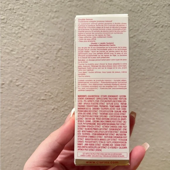 CLARINS BNIB DOUBLE SERUM® - Anti-Aging + Anti-Wrinkle Serum
